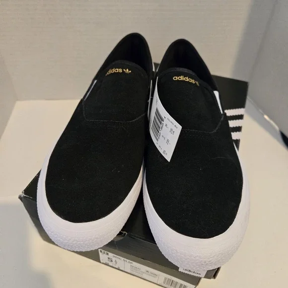Adidas 3MC Slip Black White EG2637 Mens Womens Slip-On Shoes Sneakers Sz  5.5 New